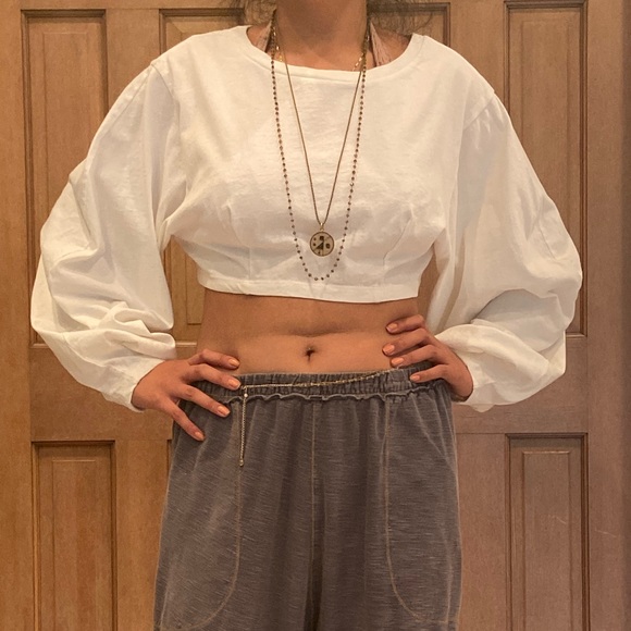 Urban Outfitters Sweaters - Urban outfitters crop cream sweater Urban Outfitters Sweaters - Urban outfitters crop cream sweater